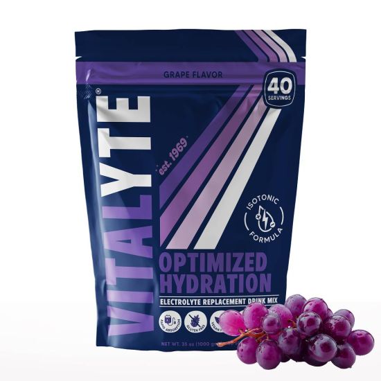 vitajuel drop バイタリティー Vitalyte Electrolyte Replacement Drink Mix - Grape, 5 Gal - Pack of 6