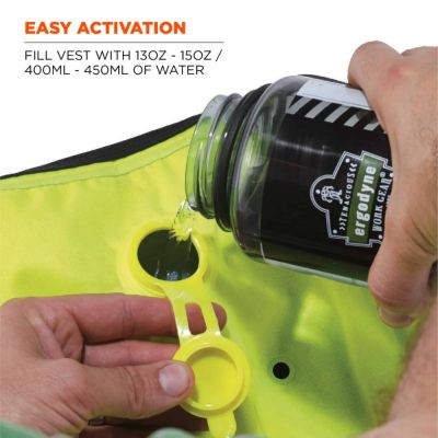Chill-Its 6685 Dry Evaporative Cooling Vest - Zipper Closure