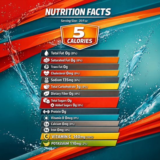 Sqwincher Zero Sugar Free Wide Mouth 20oz Bottle, 24/Case