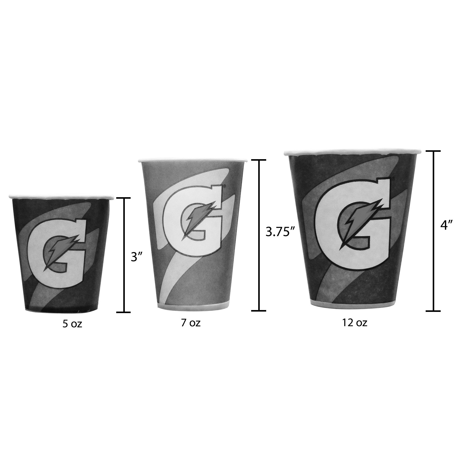 Gatorade Logo Waxed Paper Cups 12 oz. - Hydration Depot