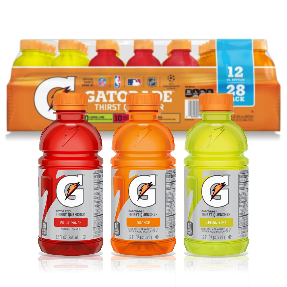 Gatorade Thirst Quencher Sports Drink, Fruit Punch, 12 fl oz, 12 Pack  Bottles