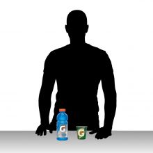 Cup w/ person & bottle