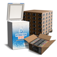 Hydration Depot Exclusive Shield Freezer Pops 100 Case Bundle w/Freezer   details