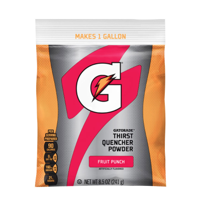 Gatorade Fruit Punch 1 Gallon Instant Powder - 8.5 oz Instant Gatorade Mix