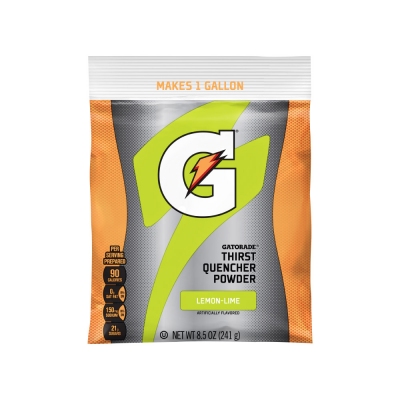 Gatorade Lemon-Lime 1 Gallon  Instant Powder - 8.5 oz Instant Gatorade Mix