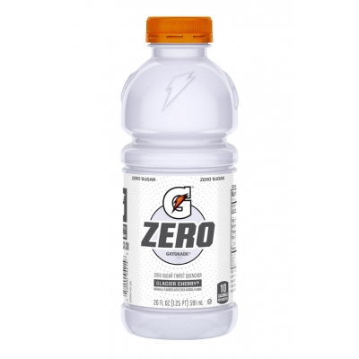 20 Case Pack Gatorade Zero 20 oz Glacier Cherry Thirst Quencher 