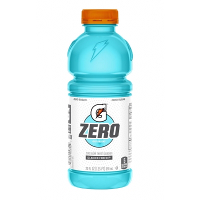 20 Case Pack Gatorade Zero 20 oz Glacier Freeze Thirst Quencher 