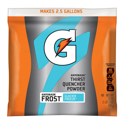 Gatorade Glacier Freeze 2.5 Gallon Instant Powder Mix - 21 oz Instant Gatorade Mix