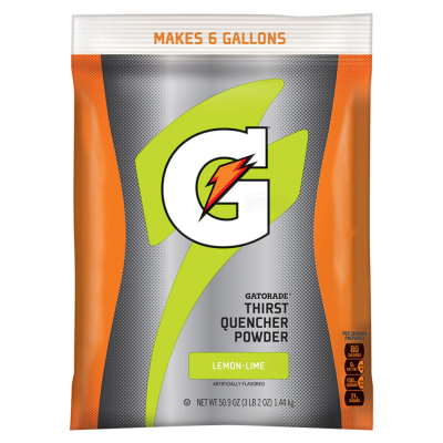 Gatorade Lemon-Lime 6 Gallon Powder - 51 oz Instant Gatorade Mix