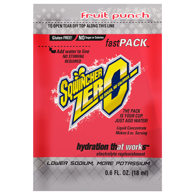 Sqwincher Zero Fast Pack Fruit Punch Sugar Free Liquid Concentrate