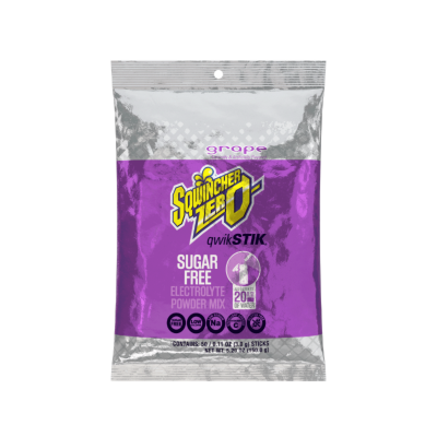 Sqwincher Zero Qwik Stik 20 oz Sugar Free Powder Concentrate - Grape