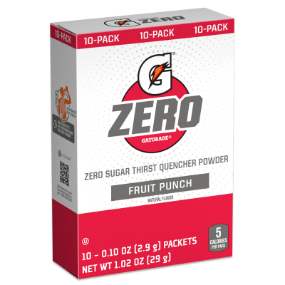 Gatorade Zero Bulk Fruit Punch Powder (Pack of 120)