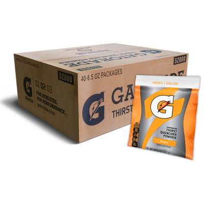 Gatorade Orange 1 Gallon Instant Powder - 8.5 oz Instant Gatorade Mix