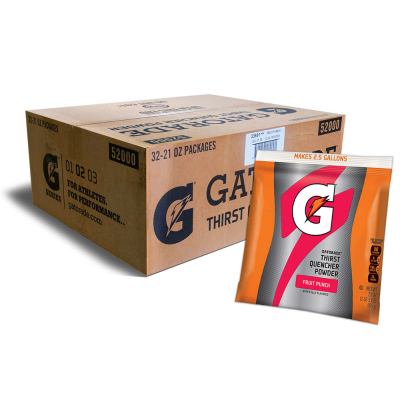 Gatorade Fruit Punch 2.5 Gallon Instant Powder - 21 oz Gatorade Mix