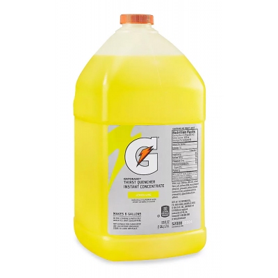 Gatorade Lemon Lime 1 Gallon Liquid Concentrate - 4/Case 