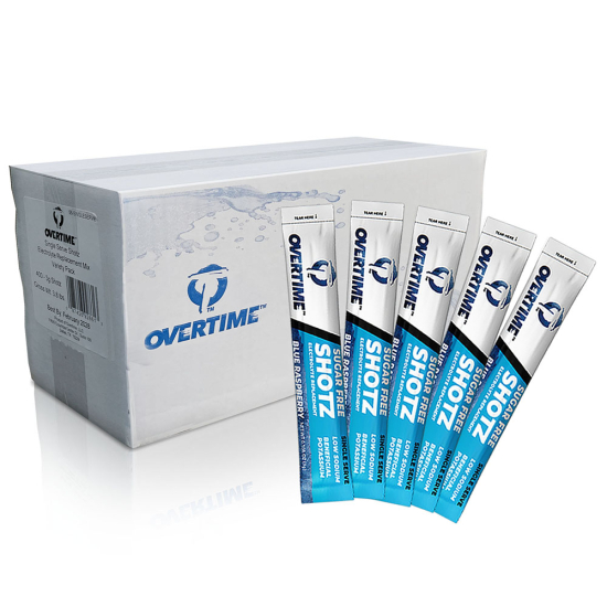 Overtime Sugar Free Rasberry Blue Shotz Electrolyte Drink Mix