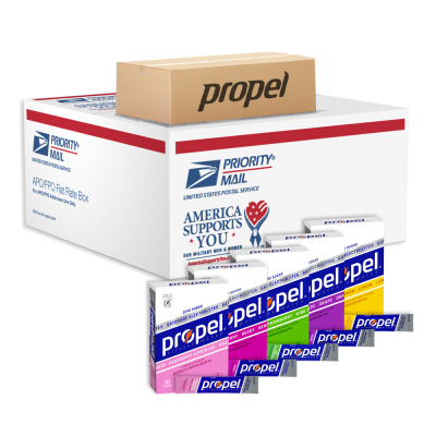 Propel Zero Military Powder Packets - Military Propel Sticks (2 Cases)