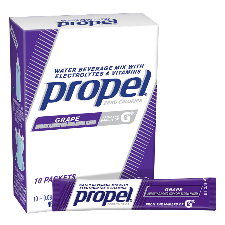 Gatorade Propel Zero Powder Packets Grape 10-Count Pack of 6