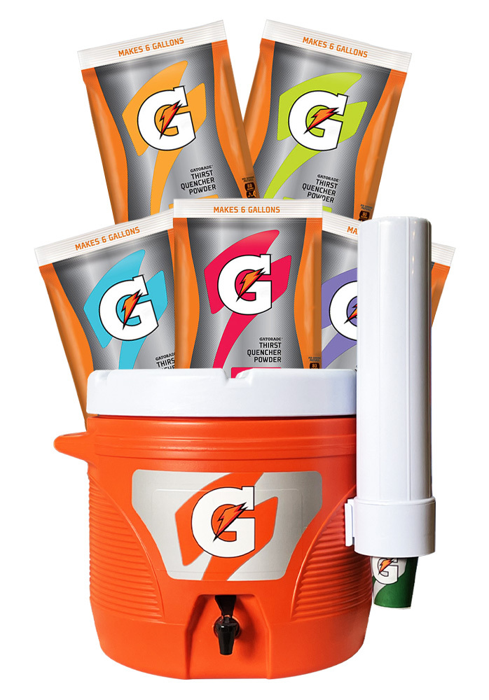 Gatorade 6 Gallon Powder Bundle w/Free Cooler