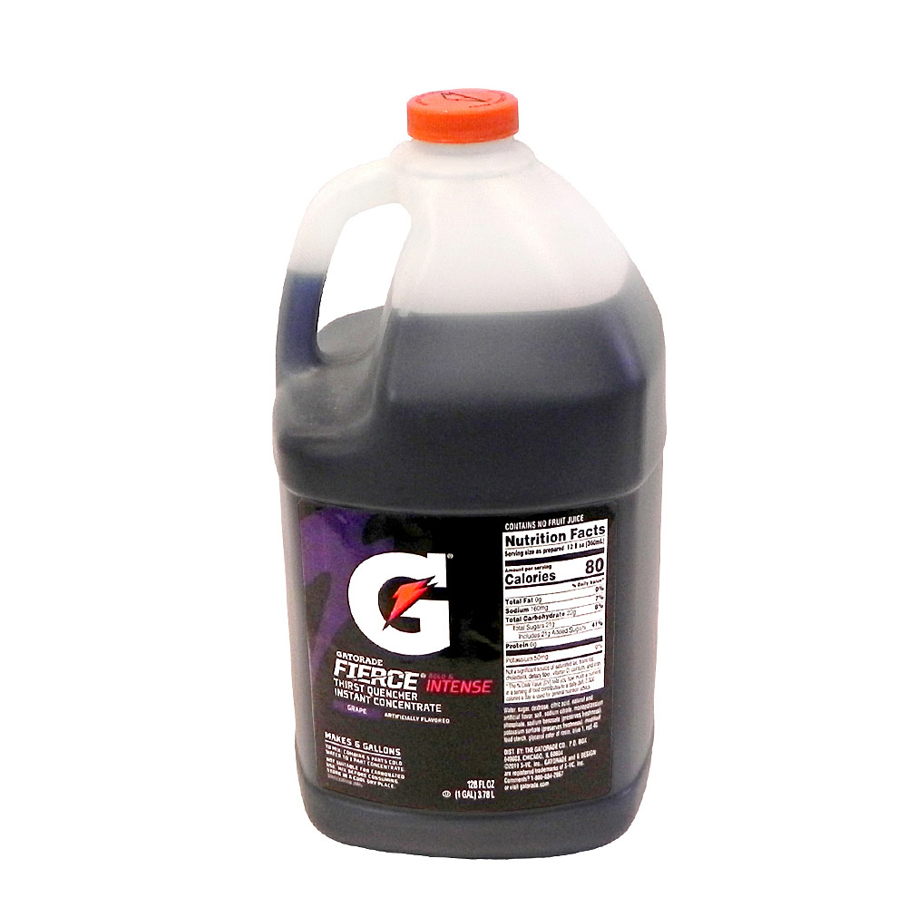 Gatorade Fierce Grape 1 Gallon Liquid Concentrate - 4/Case
