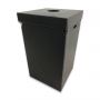 Disposable Trash Container Black w/Multi-Function Lid 