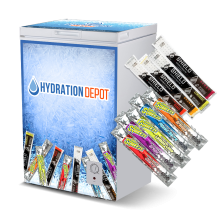Hydration Depot Exclusive Freezer Pop Bundle w/ 3.5 cu ft Freezer 