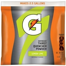 Gatorade Lemon-Lime 2.5 Gallon Instant Powder Mix - 21 oz Gatorade Mix