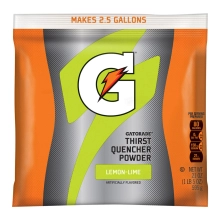 Gatorade Lemon-Lime 2.5 Gallon Instant Powder Mix - 21 oz Gatorade Mix