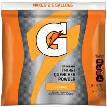 Gatorade Orange 2.5 Gallon Instant Powder Mix - 21 oz Gatorade Mix
