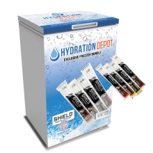 Hydration Depot Exclusive Shield Freezer Pop Bundle w/3.5 cu ft Freezer  