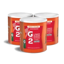 Gatorade G2 Low Calorie Fruit Punch 6 Gallon Powder - Case of 3 - 19.4 oz