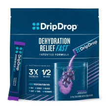 DripDrop Electrolyte Powder Sticks - Pack of 100 - Grape Flavor