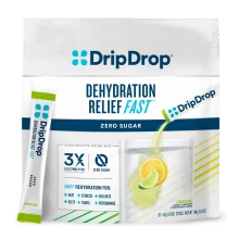 DripDrop Electrolyte Powder Sticks - Pack of 100 - Lemon Lime Zero Sugar