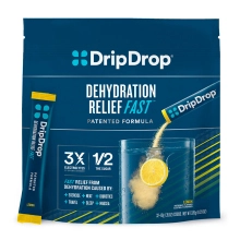 DripDrop Electrolyte Powder Sticks -  Pack of 100 - Lemon Flavor