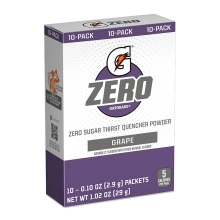 Gatorade Zero Bulk Grape Powder - 120 Sticks