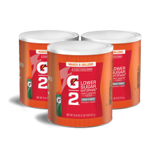 Gatorade G2 Low Calorie Fruit Punch 6 Gallon Powder - Case of 3 - 19.4 oz