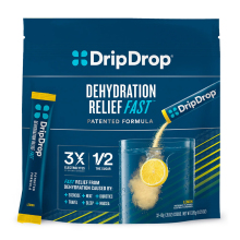 DripDrop Electrolyte Powder Sticks -  Pack of 100 - Lemon Flavor