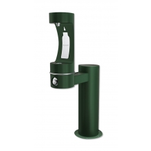 Elkay Outdoor ezH2O Bottle Filling Station Single Pedestal Non-Filtered Non-Refrigerated Freeze Resistant