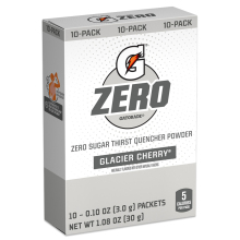 Gatorade Zero Bulk Glacier Cherry Powder - 120 Sticks