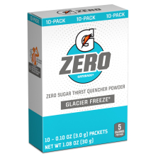 Gatorade Zero Bulk Glacier Freeze Powder (Pack of 120)