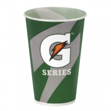 12 oz Gatorade Waxed Logo Paper Cups 2000/cs
