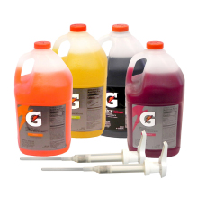 4 Pack Gatorade 1 Gallon Liquid Concentrate w/2 Free Pumps