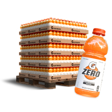54 Case Pallet Gatorade Zero 20 oz Orange Thirst Quencher 